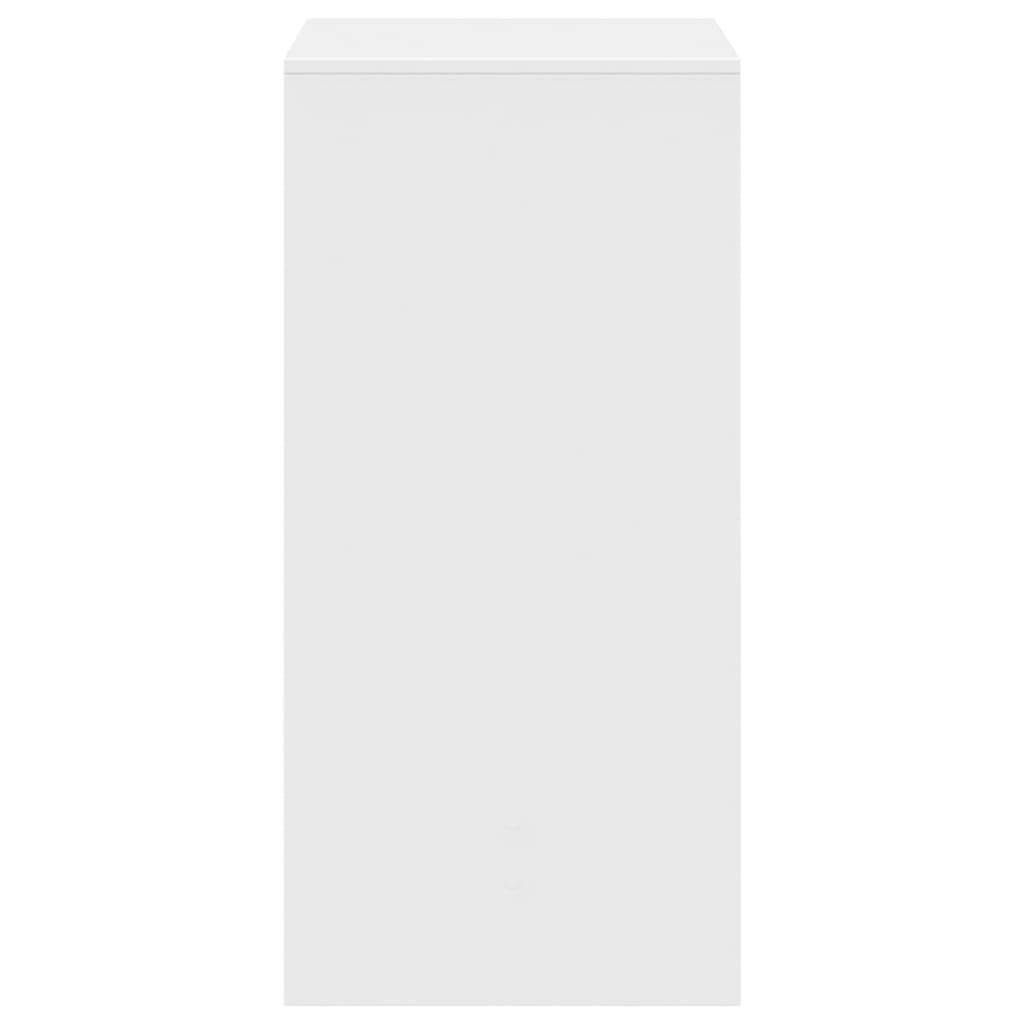 Baro stalas, baltos spalvos, 51x50x103,5cm, apdirbta mediena