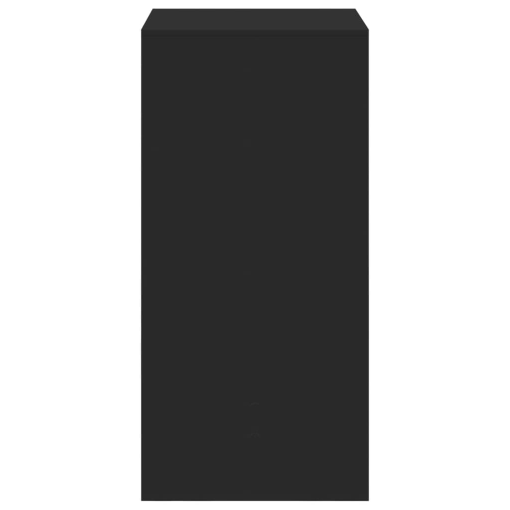 Baro stalas, juodos spalvos, 51x50x103,5cm, apdirbta mediena