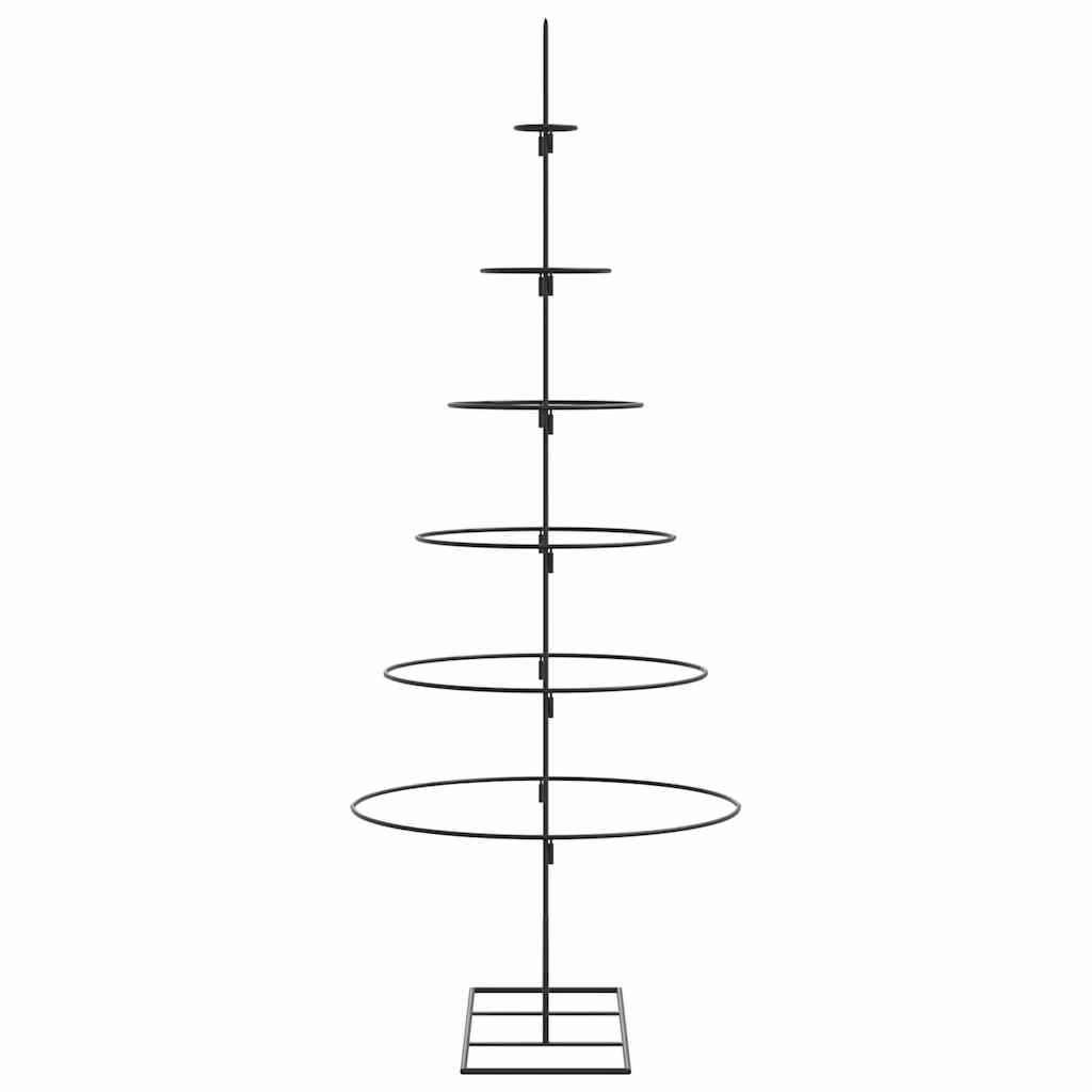 Metalinė Kalėdų eglutė, juodos spalvos, 150 cm