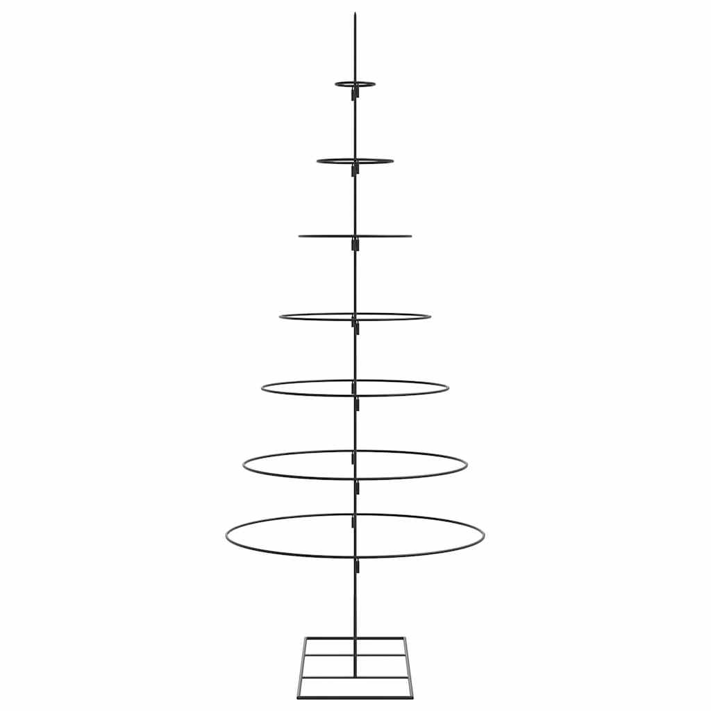 Metalinė Kalėdų eglutė, juodos spalvos, 180 cm