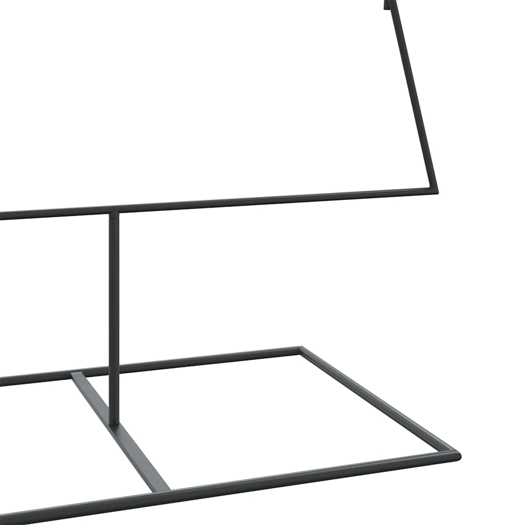 Metalinė Kalėdų eglutė, juodos spalvos, 210cm