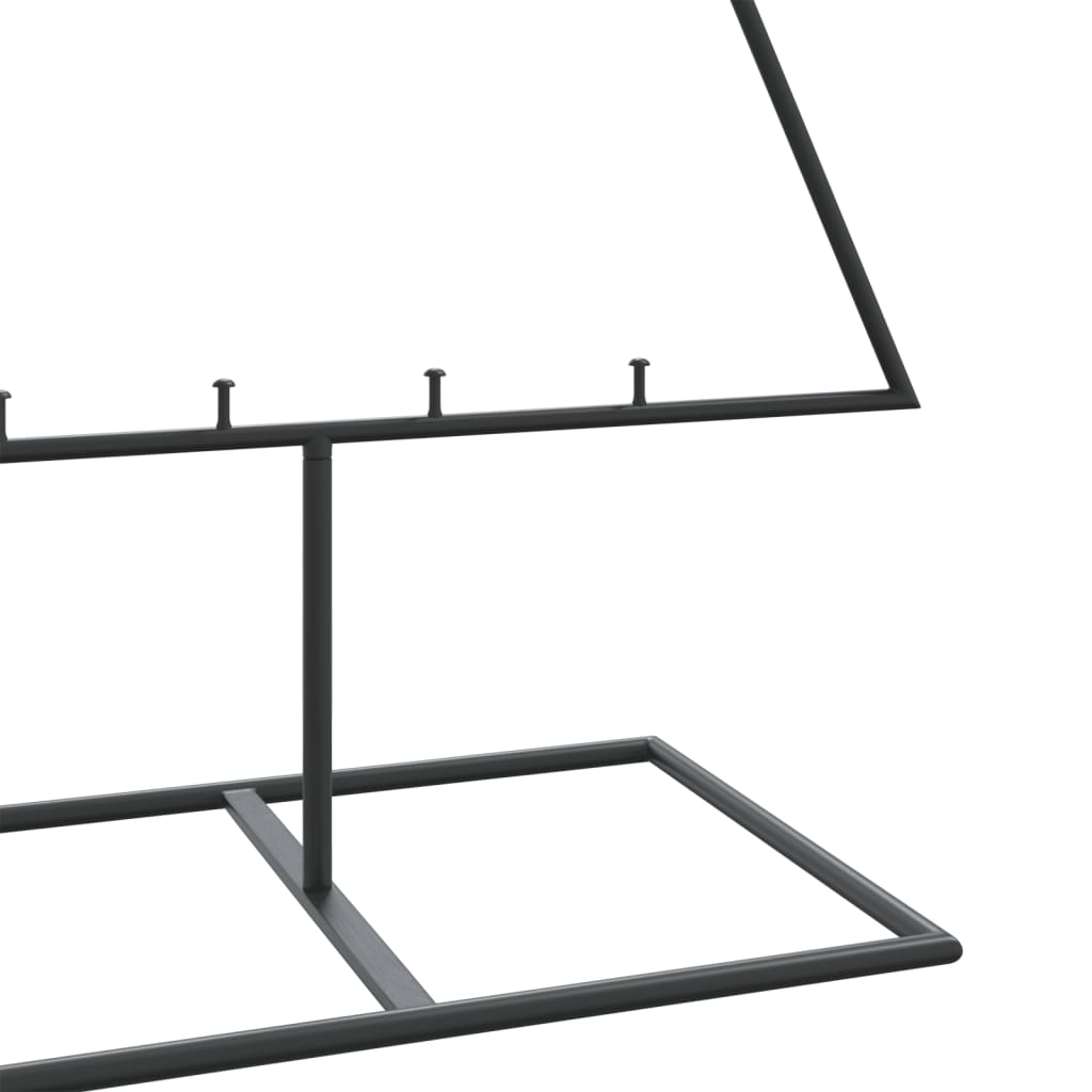 Metalinė Kalėdų eglutė, juodos spalvos, 150 cm