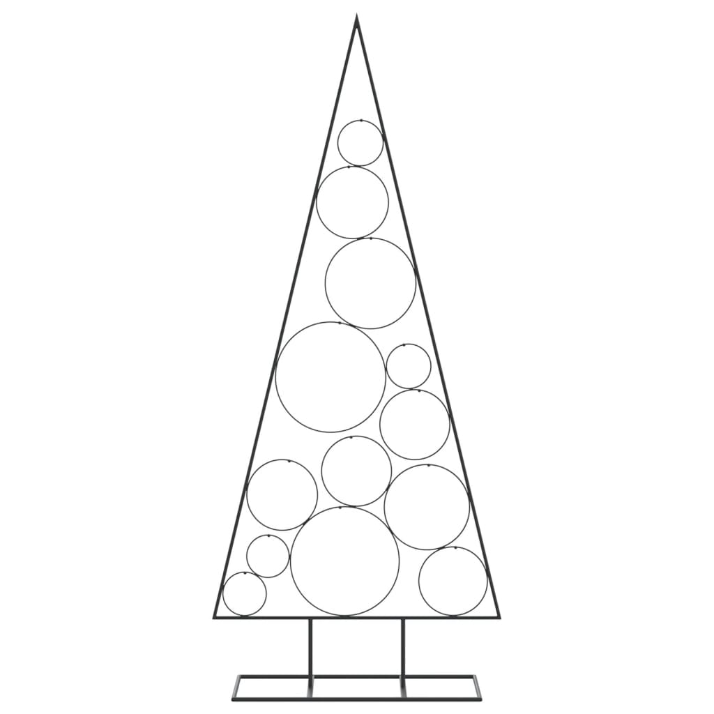 Metalinė Kalėdų eglutė, juodos spalvos, 150 cm