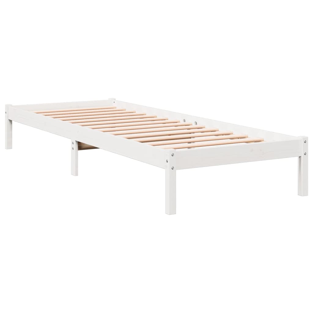 Lovos rėmas be čiužinio, baltas, 90x220cm, pušis, itin ilgas
