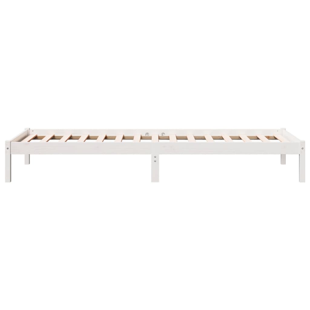 Lovos rėmas be čiužinio, baltas, 90x220cm, pušis, itin ilgas