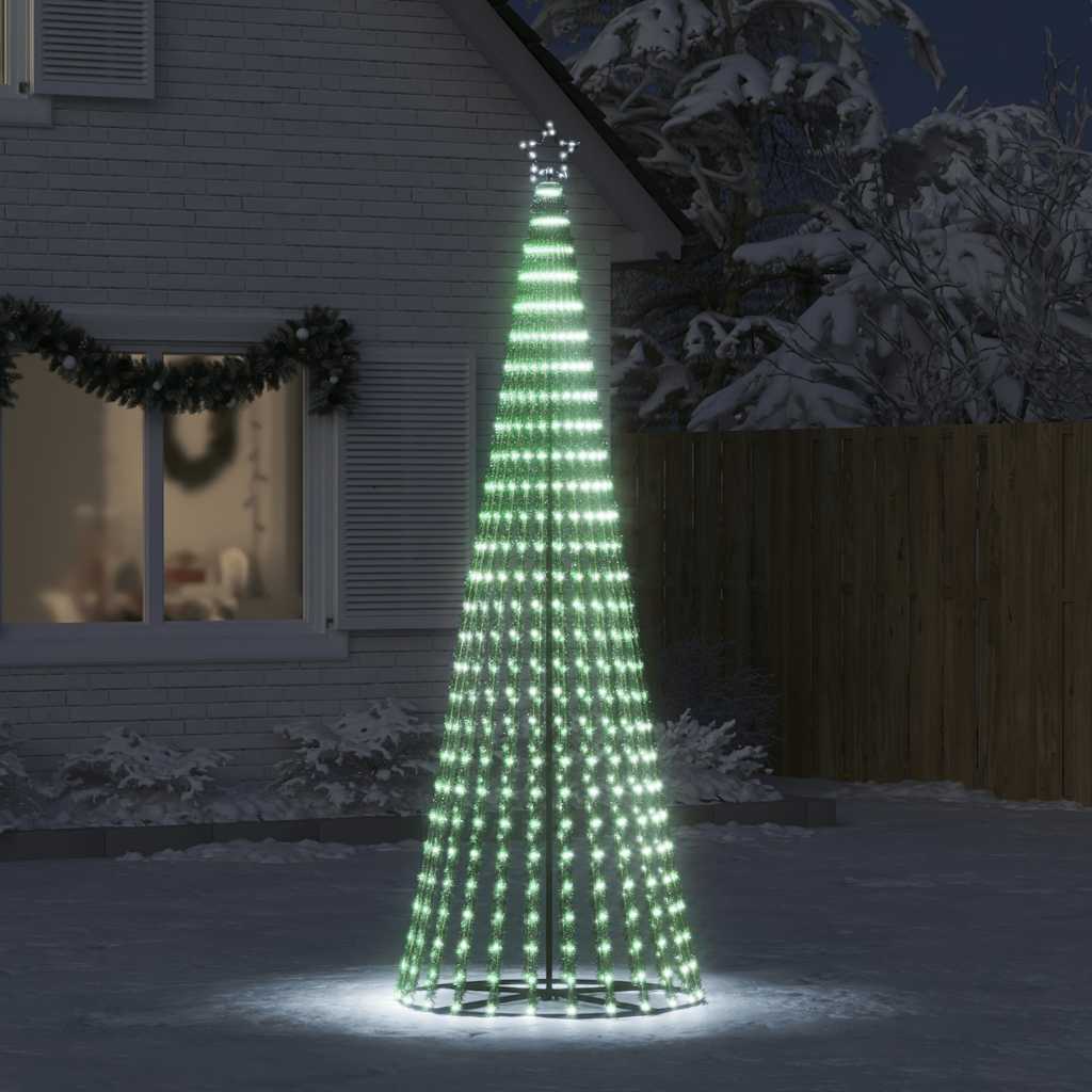 LED Kalėdų eglutė 475 LED Šalta Balta 247 cm