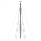 LED Kalėdų eglutė su smaigaliais 1534 LED Šiltai balta 500 cm