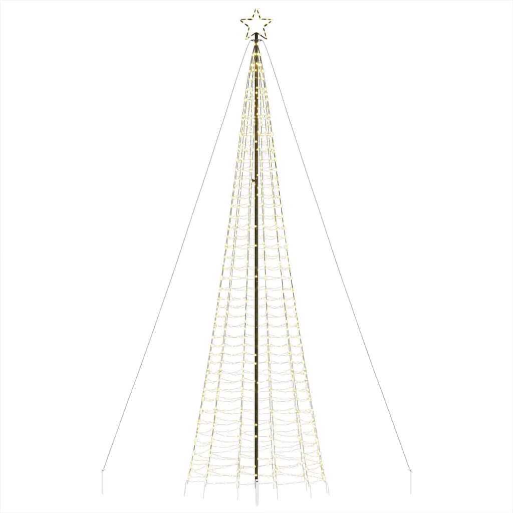LED Kalėdų eglutė su smaigaliais 1534 LED Šiltai balta 500 cm