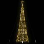 LED Kalėdų eglutė su smaigaliais 1534 LED Šiltai balta 500 cm
