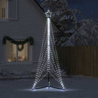 LED Kalėdų eglutė 525 LED Šalta Balta 302 cm
