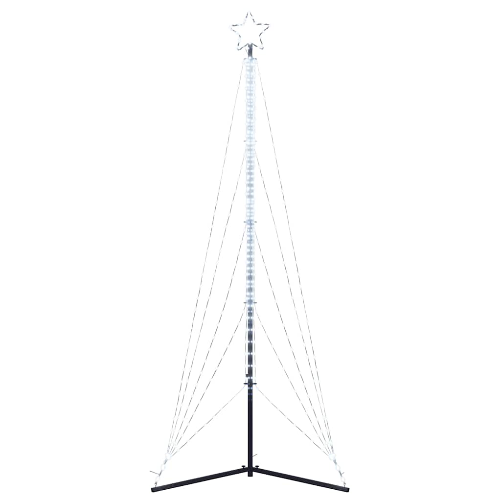 vidaXL LED Kalėdų eglutė 525 LED Šalta Balta 302 cm