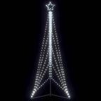 LED Kalėdų eglutė 525 LED Šalta Balta 302 cm