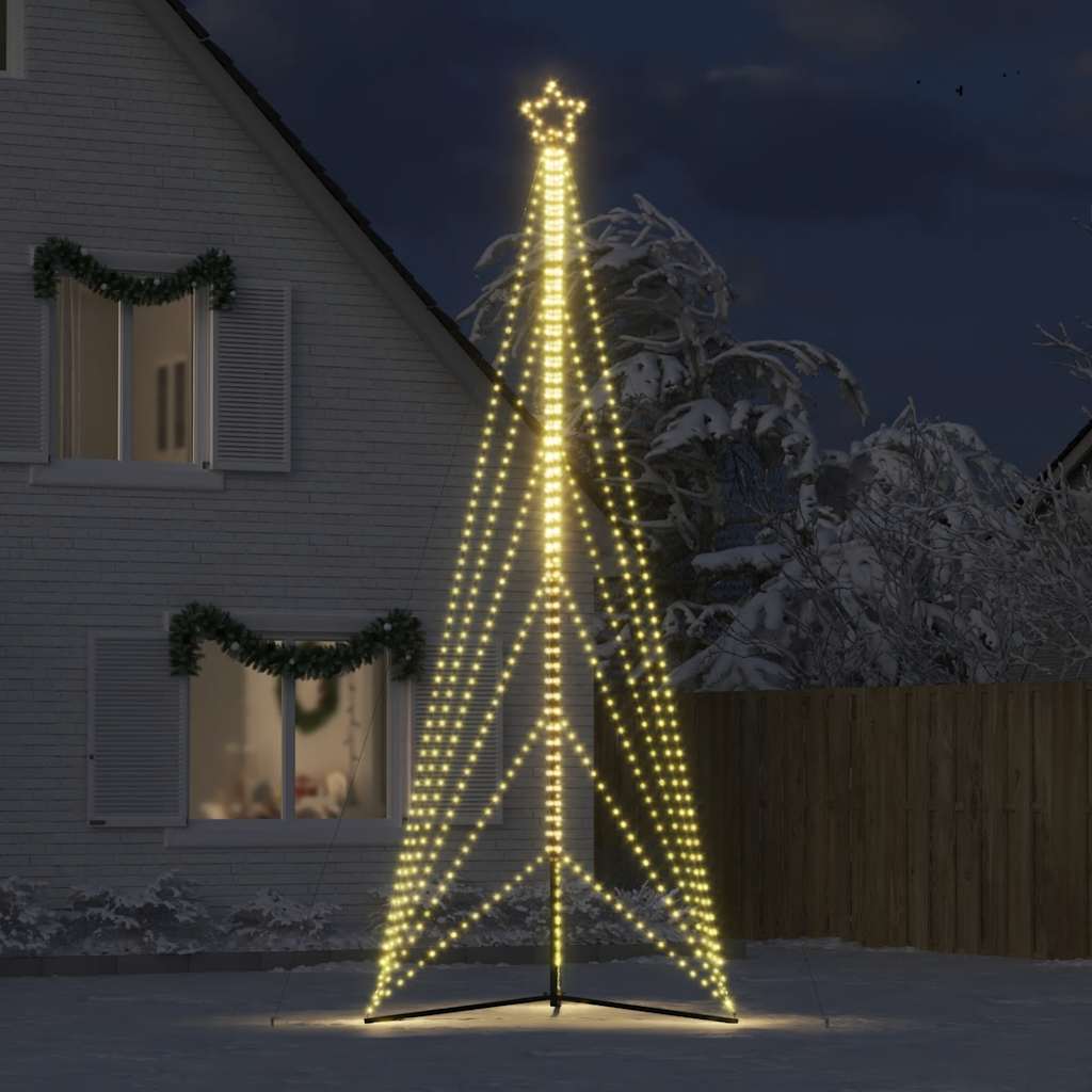 LED Kalėdų eglutė 861 LEDs Šilta Balta 478 cm