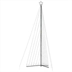 LED Kalėdų eglutė 789 LEDs Šilta Balta 476 cm