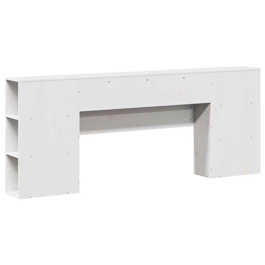 Galvūgalis su daiktų laikymo vieta, baltas, 200cm, pušis