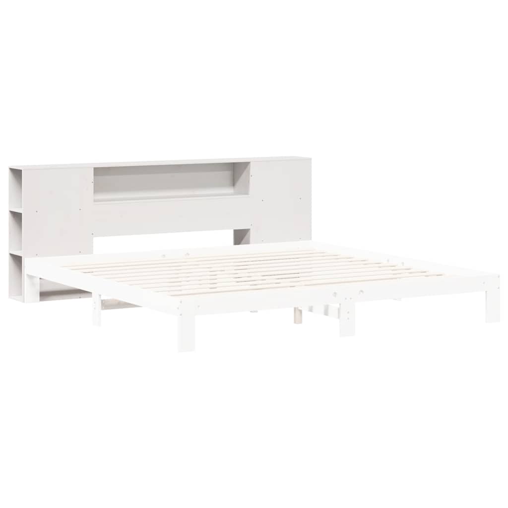 Galvūgalis su daiktų laikymo vieta, baltas, 200cm, pušis