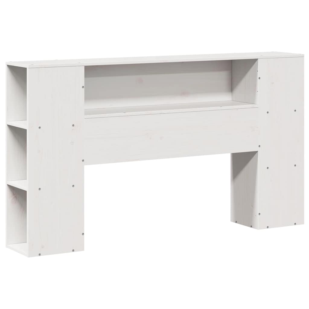 Galvūgalis su daiktų laikymo vieta, baltas, 150cm, pušis