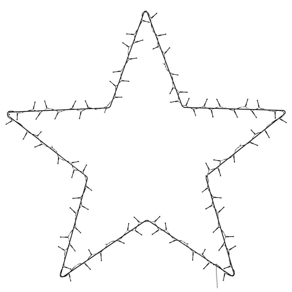 vidaXL Kalėdiniai žibintai Star Silhouette 115 LED šiltai balta