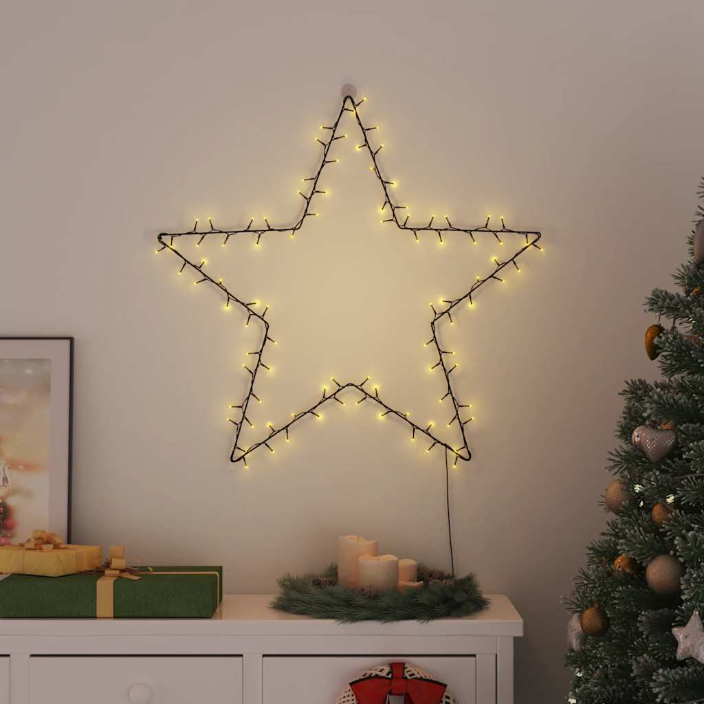 vidaXL Kalėdiniai žibintai Star Silhouette 115 LED šiltai balta