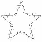 Kalėdiniai žibintai Star Silhouette 80 LED šiltai balta