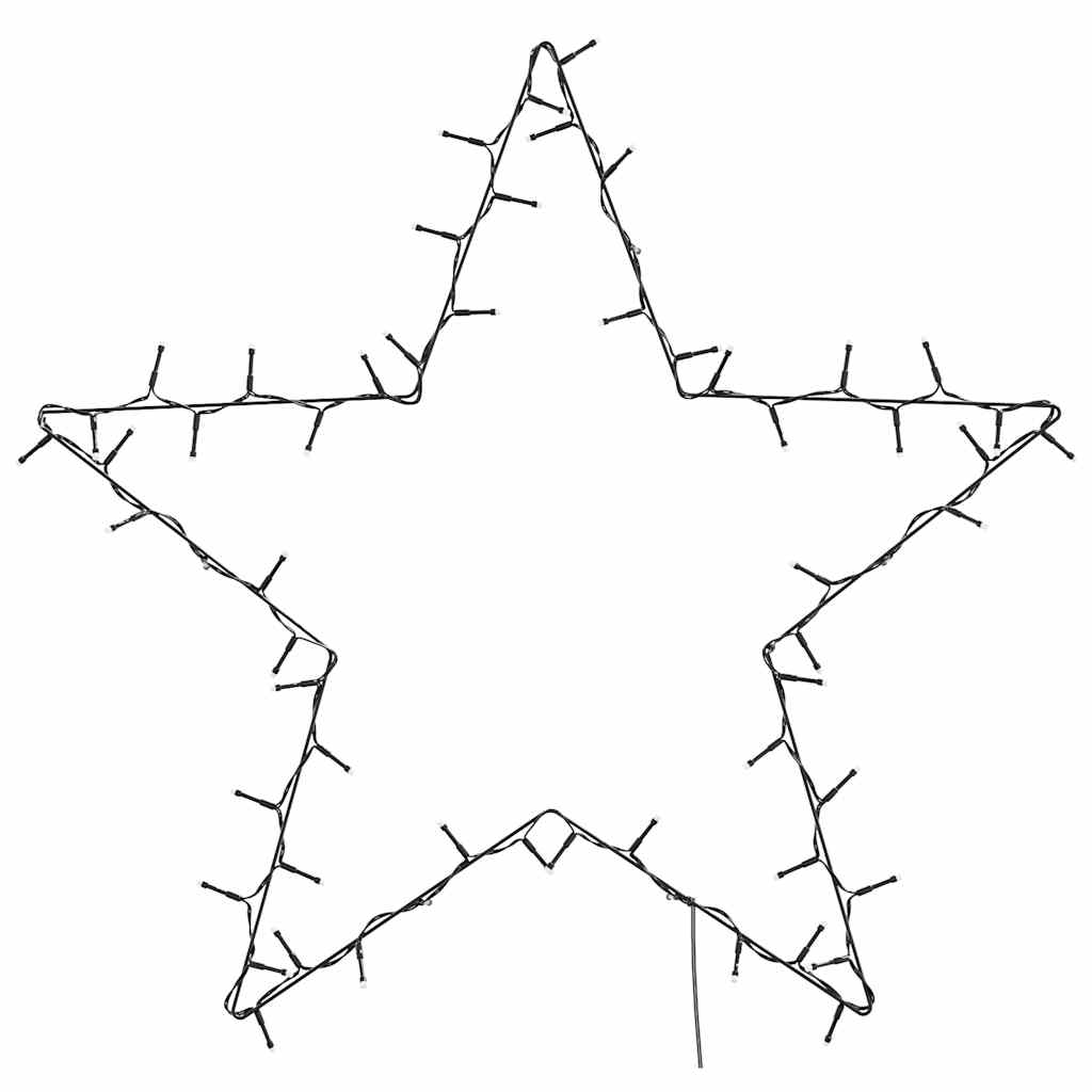 vidaXL Kalėdiniai žibintai Star Silhouette 80 LED šiltai balta