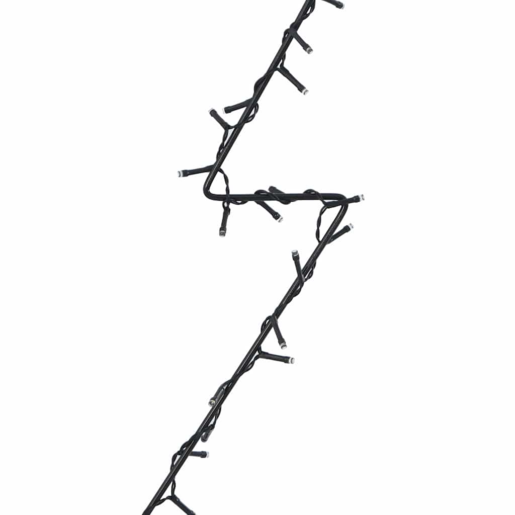 vidaXL Kalėdiniai žibintai Kalėdų eglutės siluetas 80 LED šiltai balta