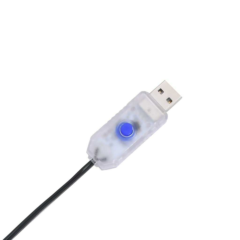 vidaXL Kalėdiniai žibintai Kalėdų eglutės siluetas 80 LED šiltai balta