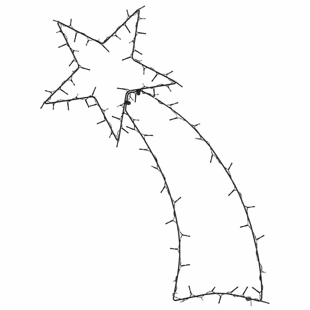 vidaXL Kalėdiniai žibintai Shooting Star Silhouette 115 LED