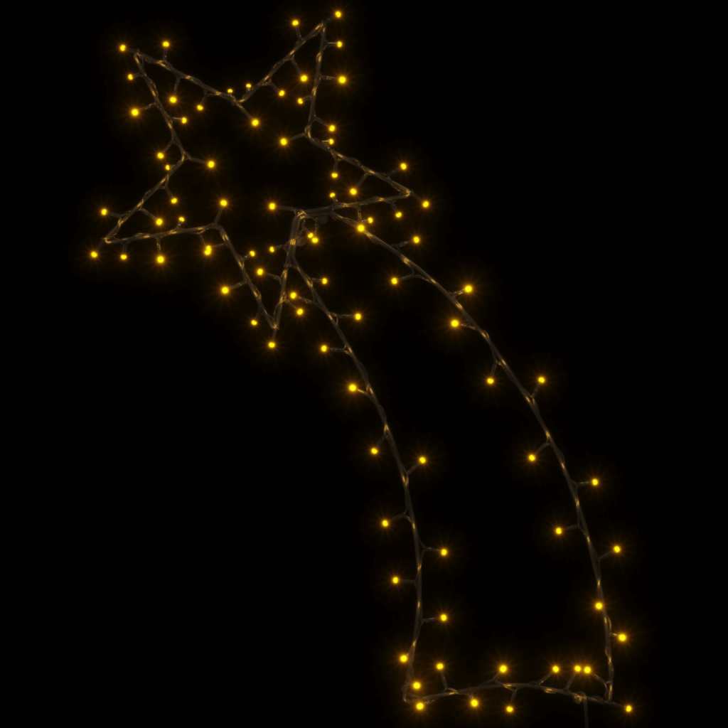 vidaXL Kalėdiniai žibintai Shooting Star Silhouette 115 LED