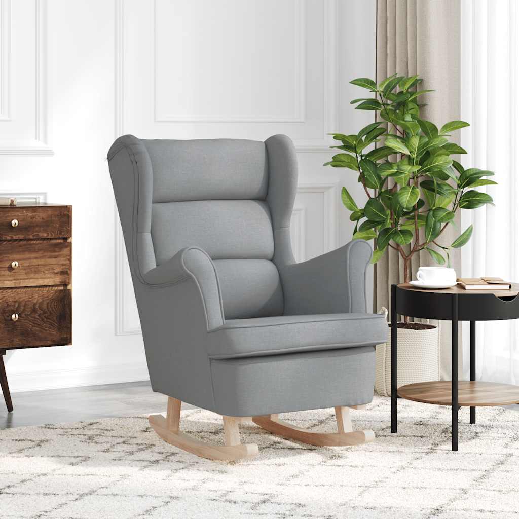 Supama kėdė Šviesiai pilka 74x90x102 cm Audinys