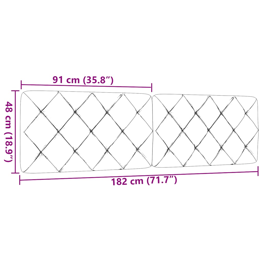 Galvūgalio pagalvėlė, tamsiai pilkos spalvos, 180cm, audinys