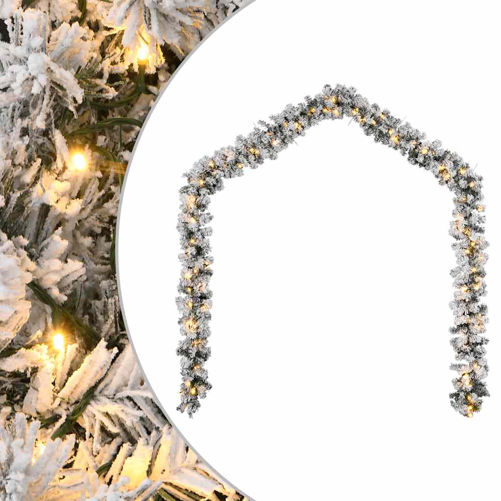 Kalėdinė girlianda su LED lemputėmis, žalia, 5 m, PVC