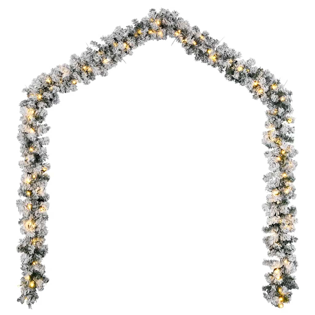 vidaXL Kalėdinė girlianda su LED lemputėmis, žalia, 5 m, PVC