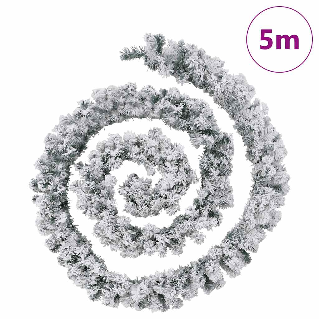 vidaXL Kalėdinė girlianda su LED lemputėmis, žalia, 5 m, PVC