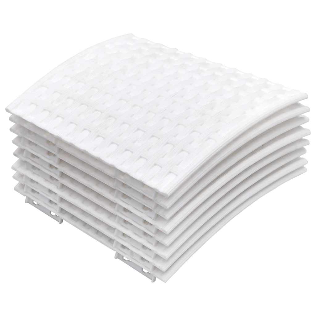 Kalėdų eglutės sijonas Baltas Ø65x23 cm Plastikas