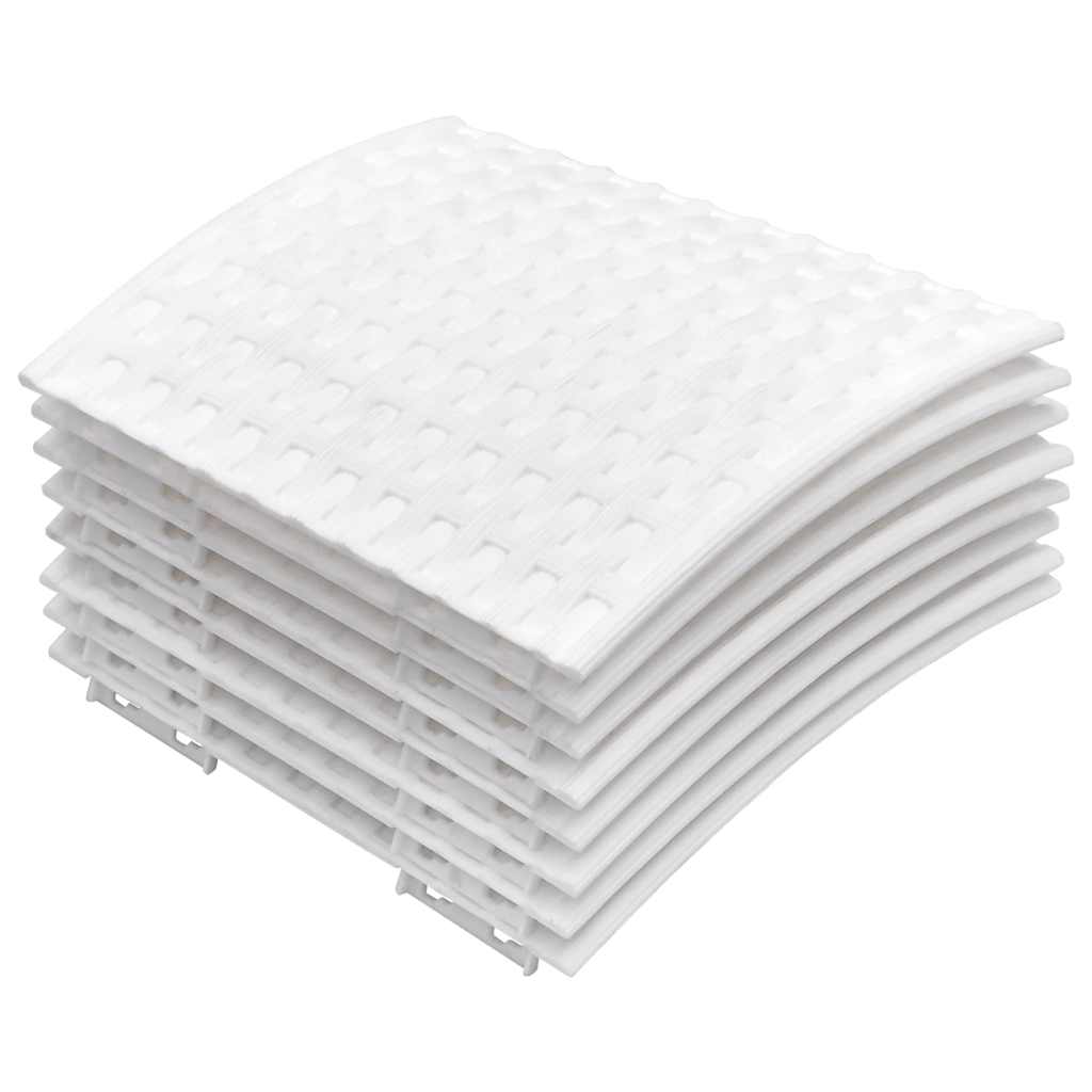 Kalėdų eglutės sijonas Baltas Ø65x23 cm Plastikas