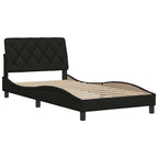 Lovos rėmas be čiužinio, juodos spalvos, 100x200cm, audinys
