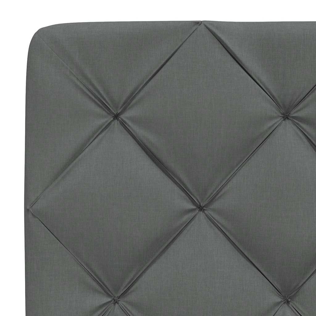 Lovos rėmas be čiužinio, tamsiai pilkas, 140x200cm, audinys