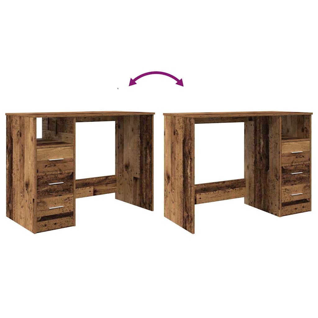 Rašomasis stalas Old Wood 102x76x50 cm Inžinierinė mediena