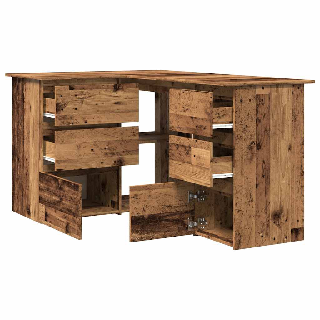 kampinis rašomasis stalas Senas medis 145x100x76 cm