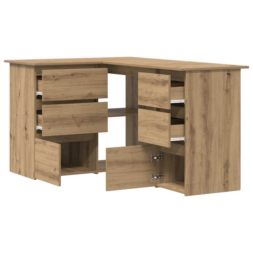 Kampinis rašomasis stalas, artisano, 145x100x76cm, mediena