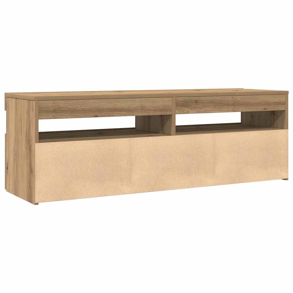 Televizoriaus spintelė su LED, artisano, 120x35x40cm, mediena