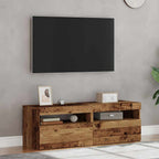 Televizoriaus spintelės su LED, 2vnt., medienos, mediena