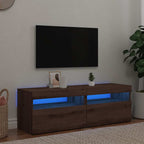 Televizoriaus spintelės su LED, 2vnt., artisano, mediena
