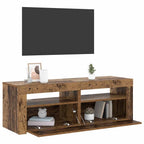 Televizoriaus spintelė su LED, medienos, 120x35x40cm, mediena