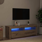 Televizoriaus spintelė su LED, artisano, 120x35x40cm, mediena