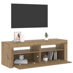 Televizoriaus spintelė su LED, artisano, 120x35x40cm, mediena