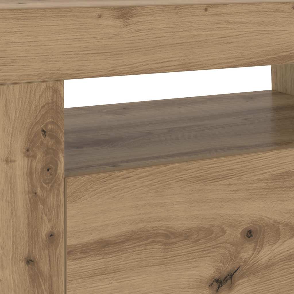 Televizoriaus spintelė su LED, artisano, 120x35x40cm, mediena