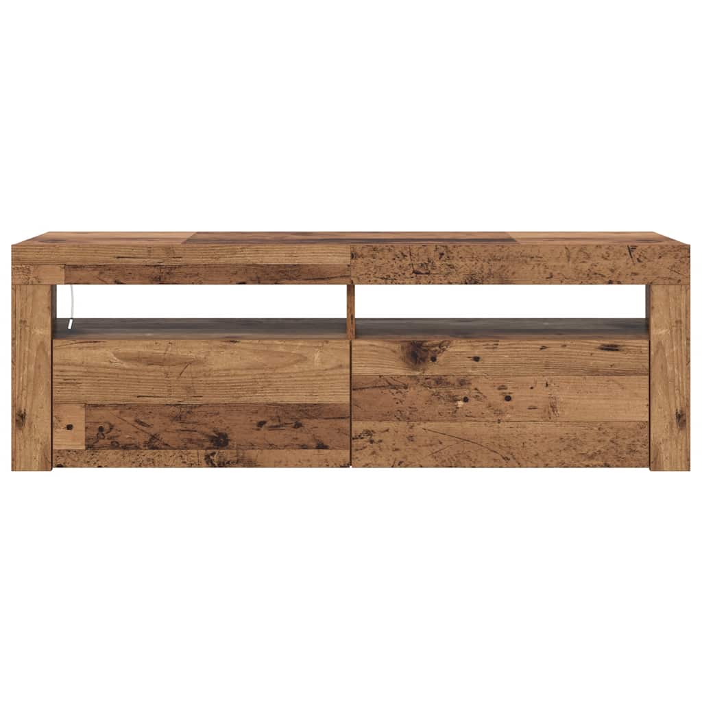 Televizoriaus spintelė su LED, medienos, 120x35x40cm, mediena