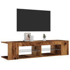 Televizoriaus spintelė su LED, medienos, 135x39x30cm, mediena